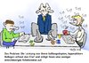 Cartoon: Mobbing durch Koffeinenzug (small) by TomSe tagged mobbing büro kaffee koffein