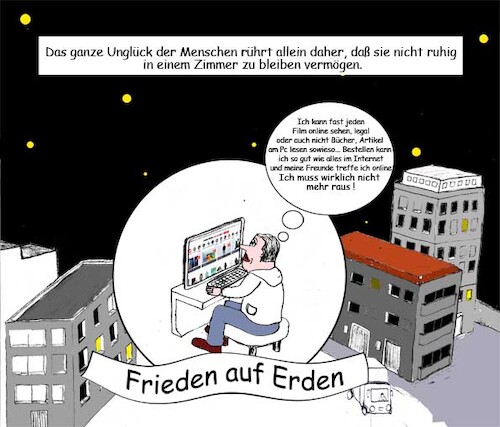 Cartoon: Frieden auf Erden (medium) by Leviathan64 tagged digital,pascal,leben