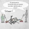 Cartoon: KI räumt auf (small) by beangrphx tagged ki,ai,künstliche,intelligenz,artificial,intelligence,clean,up,aufräumen,wegputzen,ersetzen