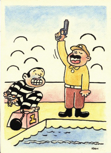 Cartoon: Stupidity (medium) by Joen Yunus tagged cartoon,stupid,police,criminal