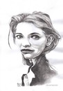 Cartoon: Cate Blanchett (small) by Joen Yunus tagged caricature pencil movie hollywood actress celebrities cate blanchett