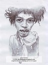 Cartoon: jimi hendrix (small) by Joen Yunus tagged caricature pen black white jimi rock guitarist