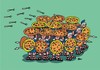 Cartoon: pizzapitch (small) by Joen Yunus tagged cartoon pizzapitch italia military rome