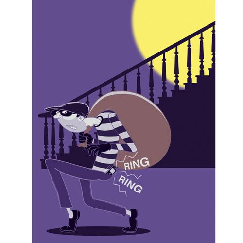 Cartoon: Thief (medium) by drawgood tagged thief,burglar,steal,phone,rob