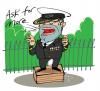 Cartoon: Speakers Corner (small) by drawgood tagged navy,portrait,work,man,cartoon,services