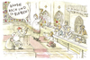 Cartoon: Überfall (small) by Christoph Gremmer tagged überfall,gottesdienst,priester,messdiener,kirche