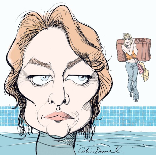 Cartoon: Charlotte Rampling caricature (medium) by Colin A Daniel tagged charlotte,rampling,caricature,colin,daniel