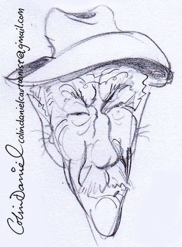 Cartoon: Clem Bevans caricature (medium) by Colin A Daniel tagged clem,bevans,caricature,by,colin,daniel