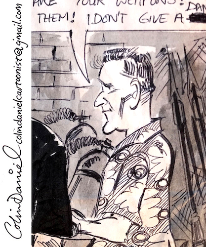Cartoon: Desmond Llewelyn caricature (medium) by Colin A Daniel tagged desmond,llewelyn,caricature