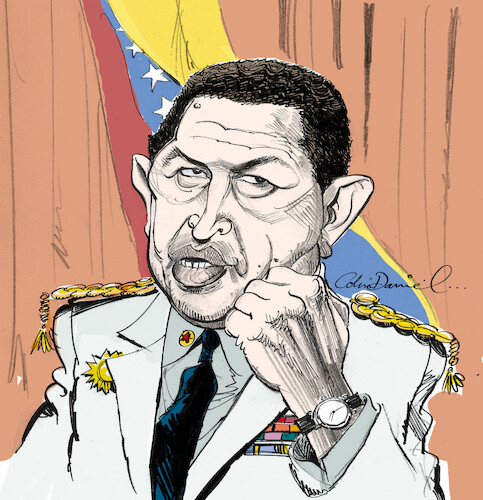 Cartoon: Hugo Chavez (medium) by Colin A Daniel tagged hugo,chavez,caricature,colin,daniel