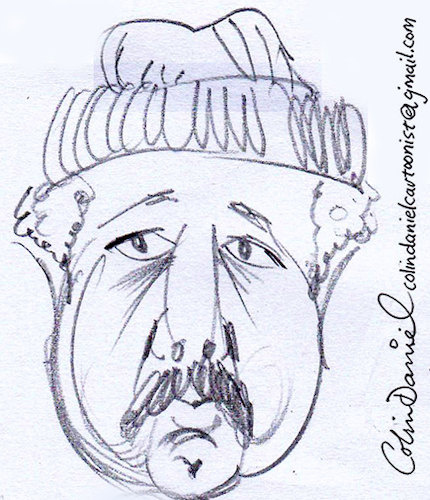 Cartoon: Jason Bernard caricature by col (medium) by Colin A Daniel tagged jason,bernard,caricature,by,colin,daniel