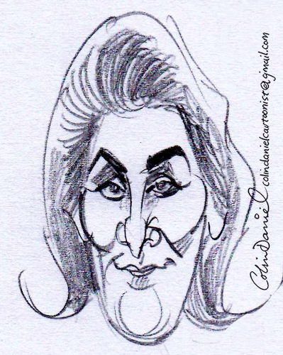 Cartoon: Katharine Blake caricature (medium) by Colin A Daniel tagged katharine,blake,caricature,by,colin,daniel