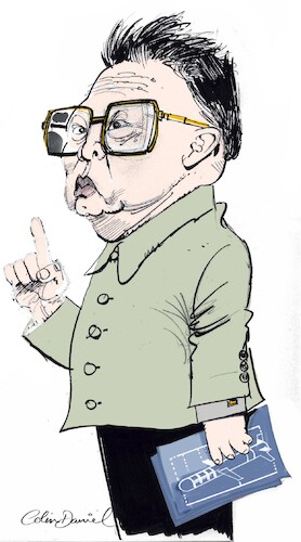 Cartoon: Kim Jong Il caricature (medium) by Colin A Daniel tagged kim,jong,il,caricature,colin,daniel