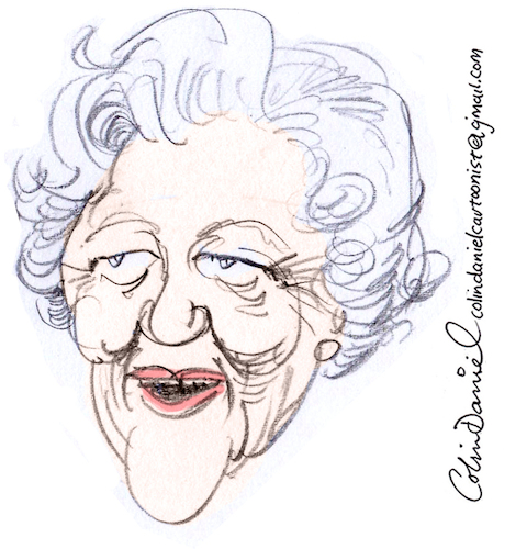 Cartoon: Lucille Benson caricature (medium) by Colin A Daniel tagged lucille,benson,caricature,by,colin,daniel