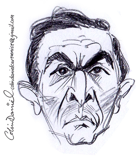 Cartoon: Martin Benson caricature (medium) by Colin A Daniel tagged martin,benson,caricature,by,colin,daniel