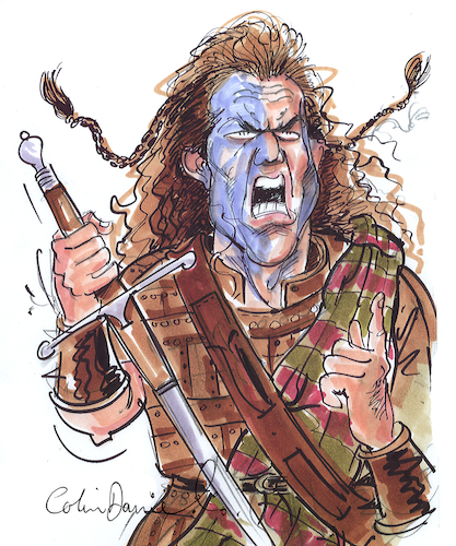 Cartoon: mel gibson caricature (medium) by Colin A Daniel tagged mel,gibson,caricature,colin,daniel