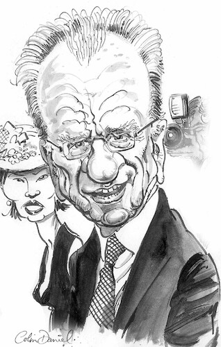 Cartoon: Rupert Murdoch caricature (medium) by Colin A Daniel tagged rupert,murdoch,caricature,colin,daniel
