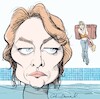 Cartoon: Charlotte Rampling caricature (small) by Colin A Daniel tagged charlotte,rampling,caricature,colin,daniel