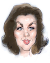 Cartoon: Elizabeth Allen caricature (small) by Colin A Daniel tagged elizabeth,allen,caricature,colin,daniel