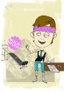 Cartoon: fitnesskaufmann (small) by stefan hoch tagged fitnesskaufmann,muckibude