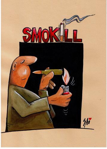 Cartoon: Smokill (medium) by SAI tagged smoking,cigarettes