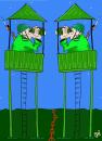 Cartoon: Sentinels (small) by SAI tagged military,sentinel,army