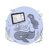 Cartoon: Empfehlungen für Dich (small) by HilaryAllison tagged empfehlungen,recommendations,empfohlen,recommended,personalisiert,personalized,marketing,werbung,werbungen,digital,standortdaten,meerjungfrau,mermaid,location,data,meer,internet,online,shopping,einkaufen,ecommerce