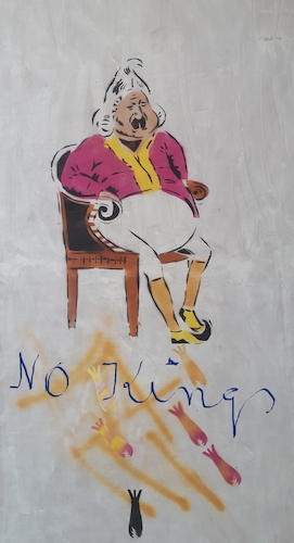 Cartoon: No kings (medium) by kirti ingerfurth tagged politician