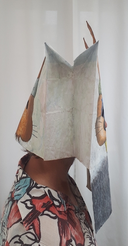 Cartoon: my name is art (medium) by kirti ingerfurth tagged painted,mask