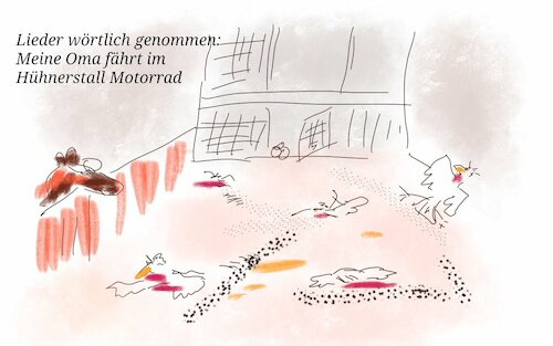 Cartoon: Kinderlieder ernst genommen (medium) by hurvinek tagged kinderlieder