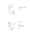 Cartoon: Las Veganer (small) by hurvinek tagged veganer,vegetarier