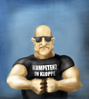 Cartoon: kompetenz (small) by kgbr tagged kompetenz,tshirt,werbung