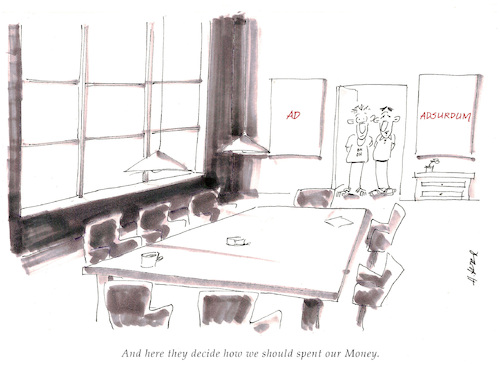 Cartoon: Ad Adsurdum (medium) by helmutk tagged business