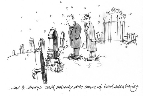 Cartoon: Ad Death (medium) by helmutk tagged business