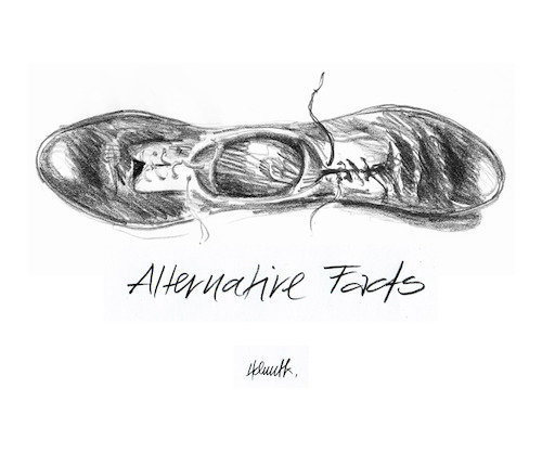 Cartoon: Alternative facts (medium) by helmutk tagged politics