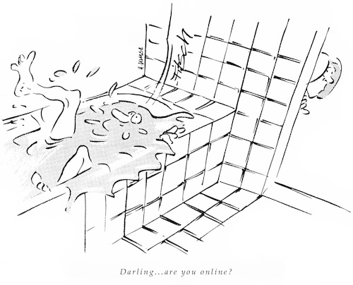 Cartoon: Below the Line (medium) by helmutk tagged life