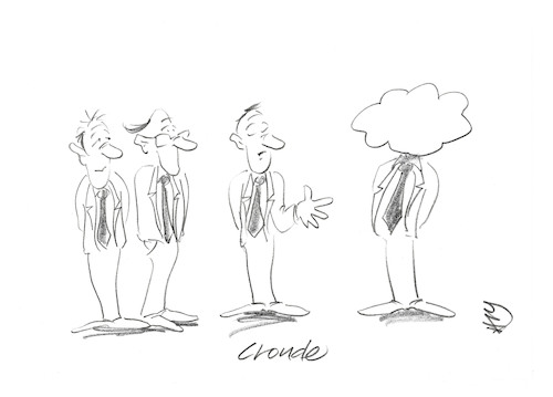Cartoon: Cloud_e (medium) by helmutk tagged business