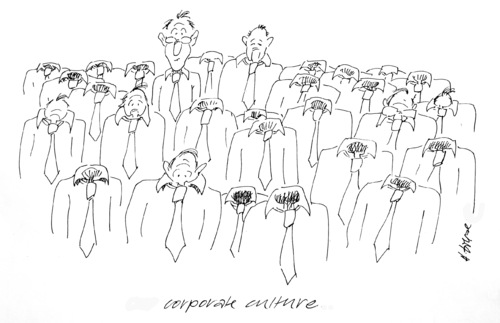 Cartoon: Corporate Culture (medium) by helmutk tagged business