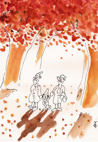 Cartoon: Glorious Autumn (medium) by helmutk tagged seasons