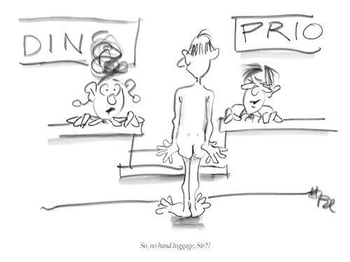 Cartoon: Hand Luggage (medium) by helmutk tagged economy