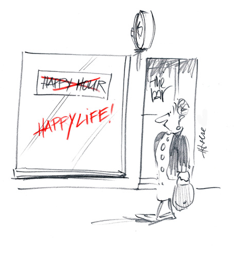 Cartoon: Happy Life (medium) by helmutk tagged life