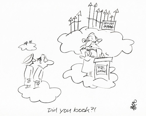 Cartoon: Heaven.2 (medium) by helmutk tagged culture