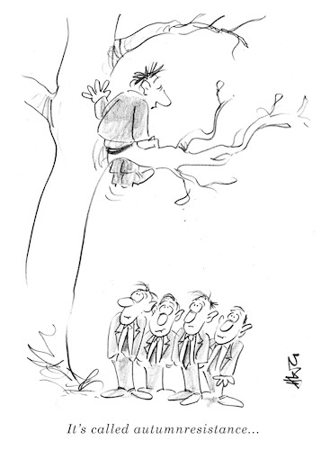 Cartoon: Leaving (medium) by helmutk tagged nature