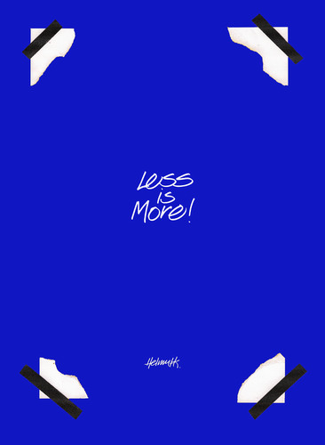 Cartoon: Less Is More (medium) by helmutk tagged 