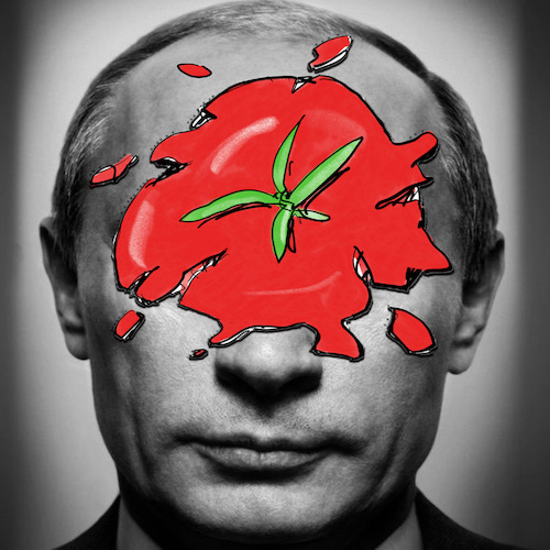 Cartoon: Putomatoe (medium) by helmutk tagged politics