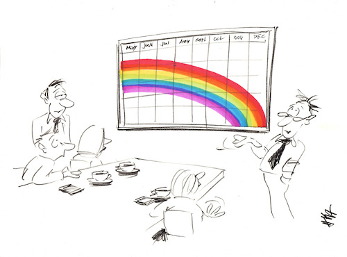 Cartoon: Rain Chart (medium) by helmutk tagged business
