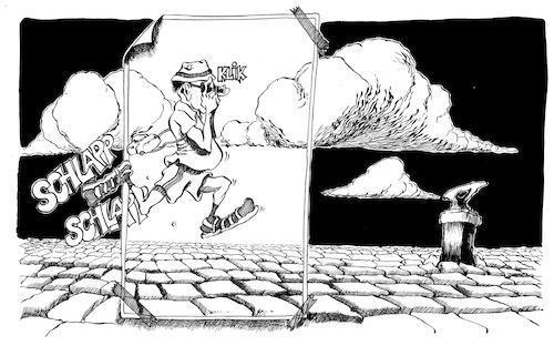 Cartoon: SchlappeDiSchlapp (medium) by helmutk tagged culture