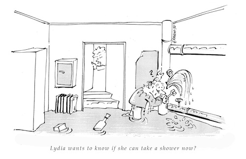 Cartoon: Shower (medium) by helmutk tagged lifestyle