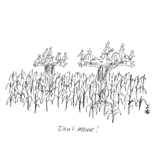Cartoon: Still (medium) by helmutk tagged psychology