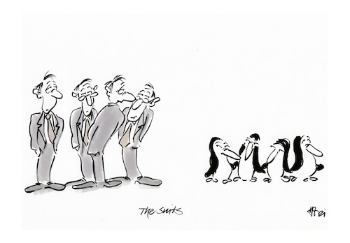 Cartoon: Suits (medium) by helmutk tagged business